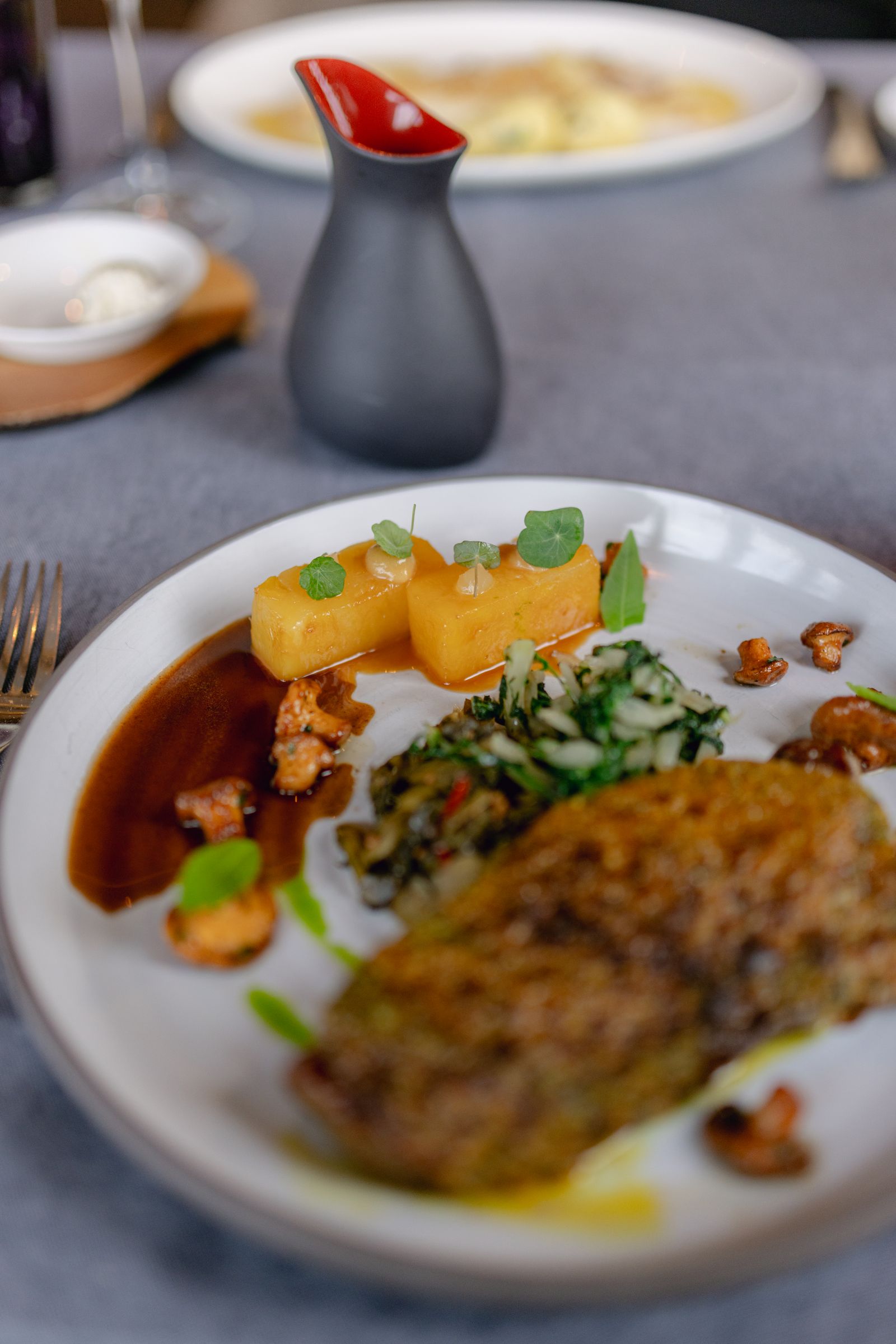 A plated Milwaukee dinner, fork resting beside the dish
